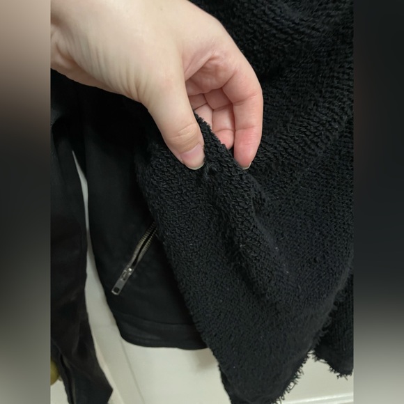 Free People Drape Front Moto jacket size 0 - Picture 10 of 10